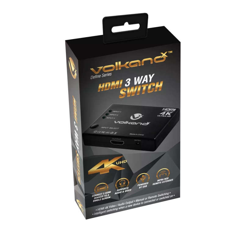 VolkanoX Define Series 3-Way HDMI Switch