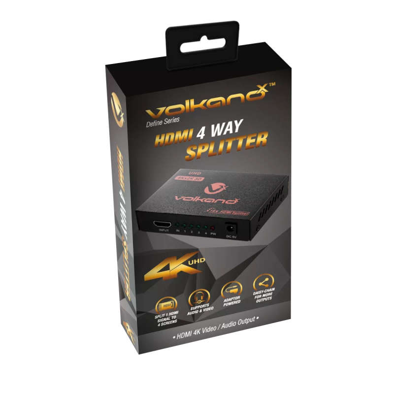 Volkano Define Series 4-way HDMI Splitter