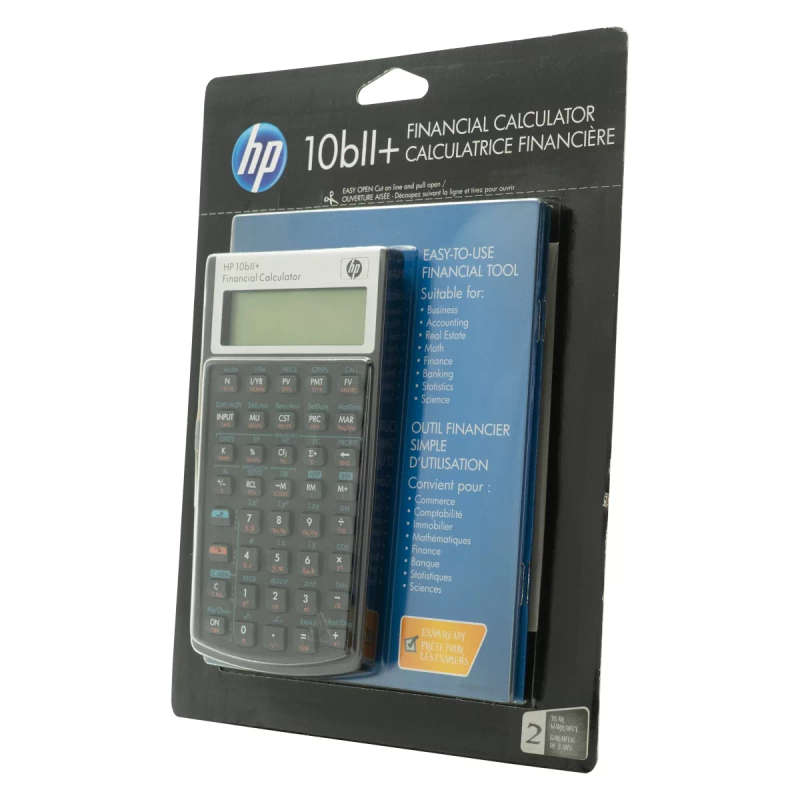 HP 10Bii+ - Business Calculator (Algebraic) - non Programmable