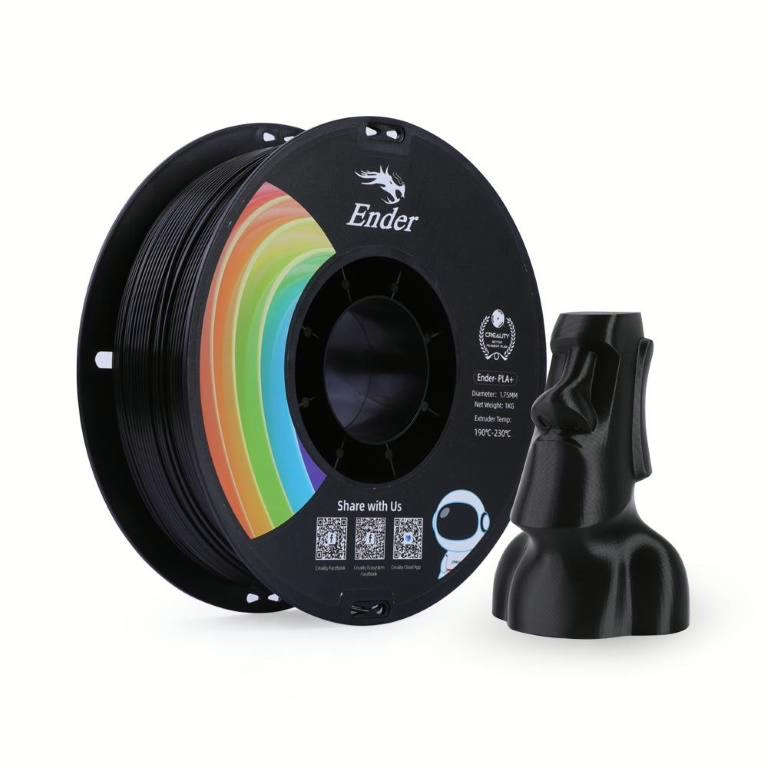 Creality 3D Ender PLA+ Filament 1Kg - Black