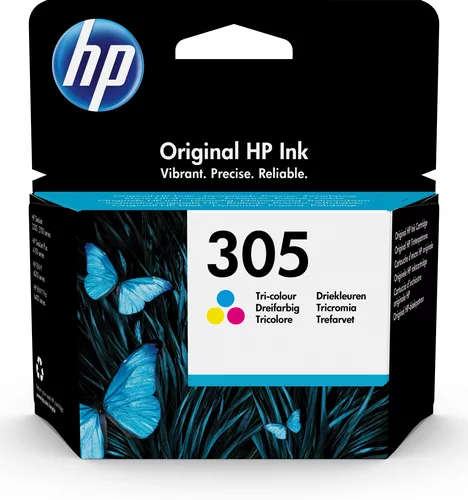 HP 305 Cyan Magenta Yellow Standard Yield Printer Ink Cartridge Original 3YM60AE Single-pack