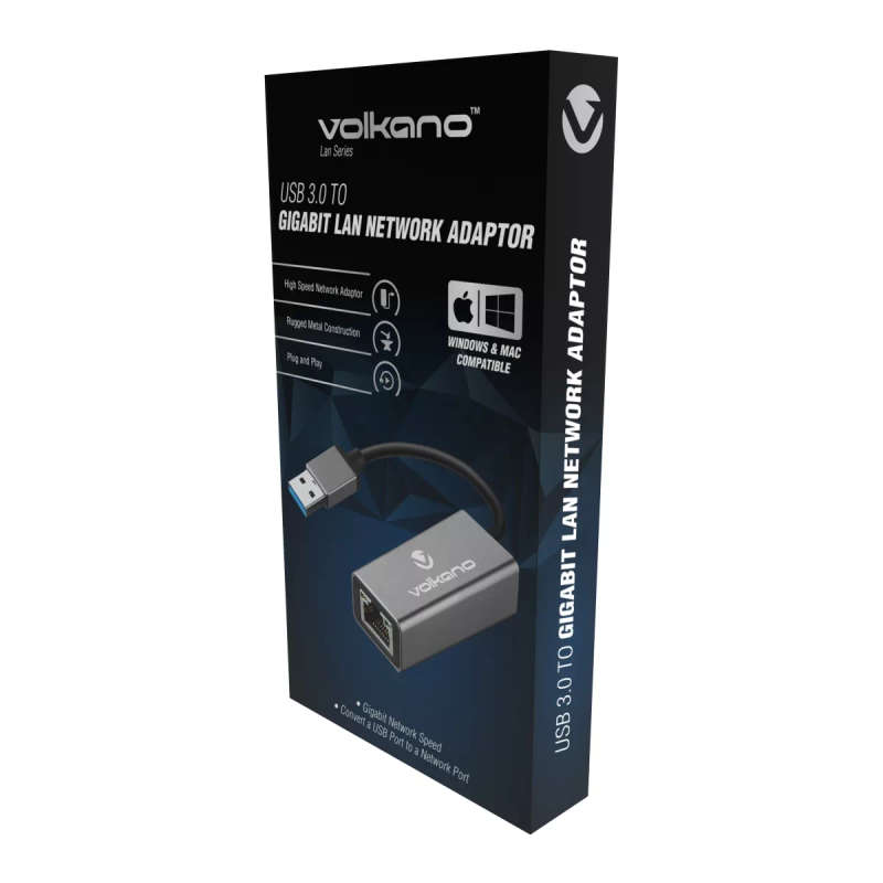 Volkano Lan Series USB 3.0 to Gigabit LAN Network Adaptor