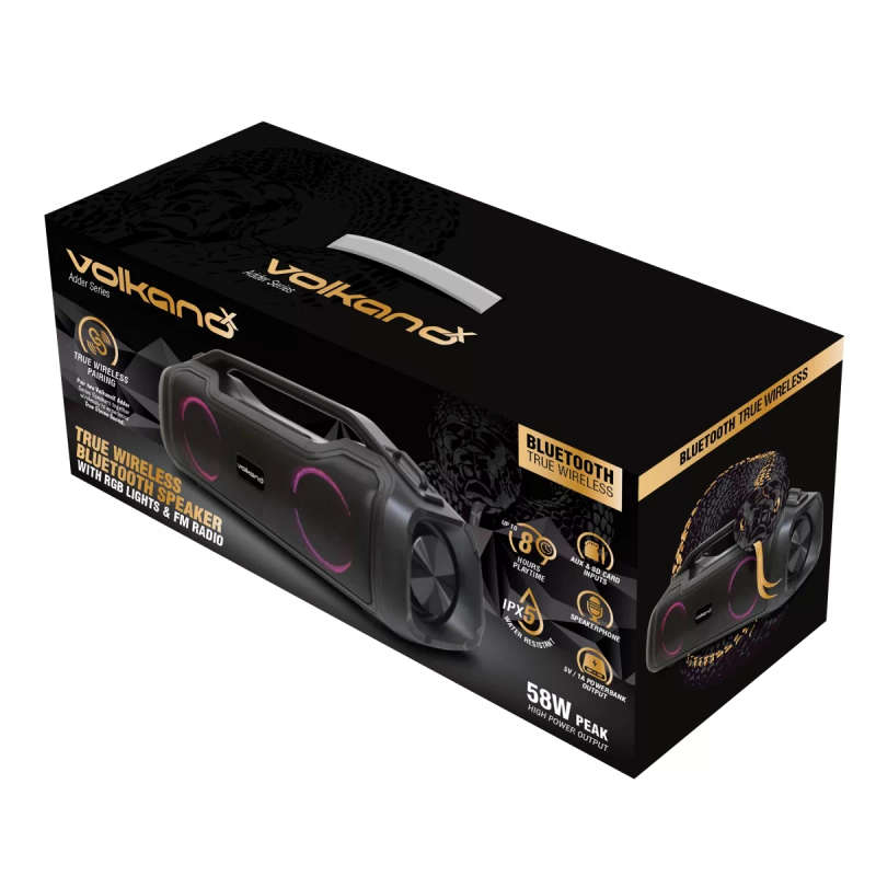 VolkanoX Adder Series Bluetooth Speaker Black