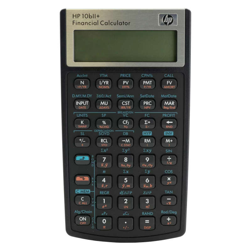 HP 10Bii+ - Business Calculator (Algebraic) - non Programmable