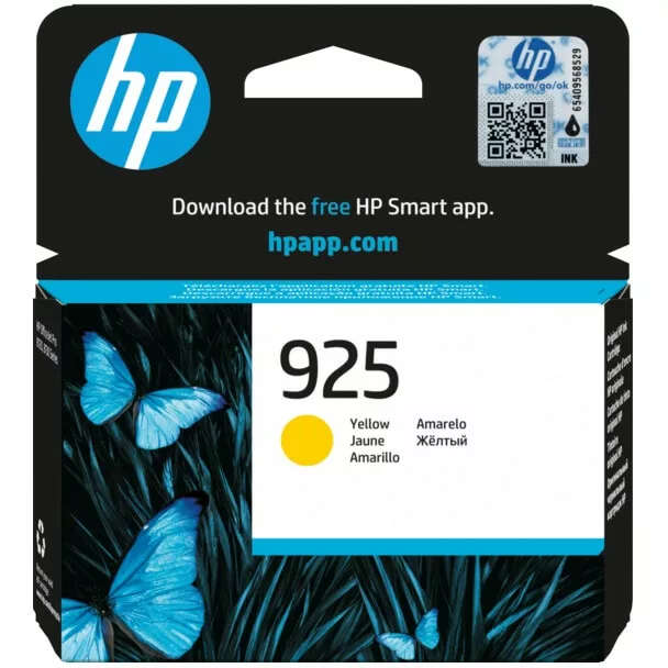HP 925 Yellow Printer Ink Cartridge Original 4K0V8PE Single-pack