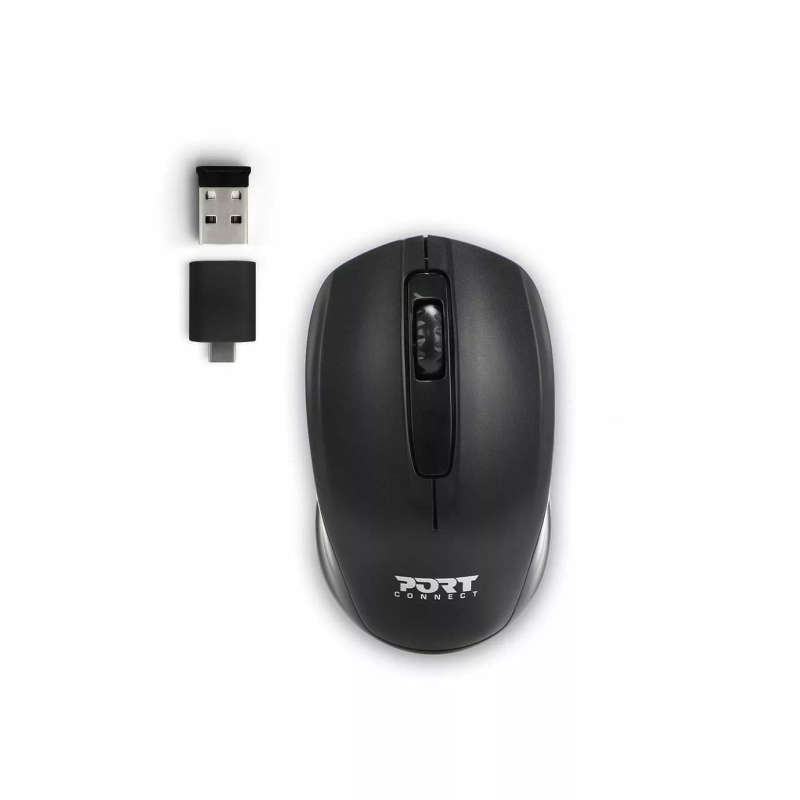 Port Designs Premium Bundle 15.6-inch Notebook Case and Wireless Mouse - Black