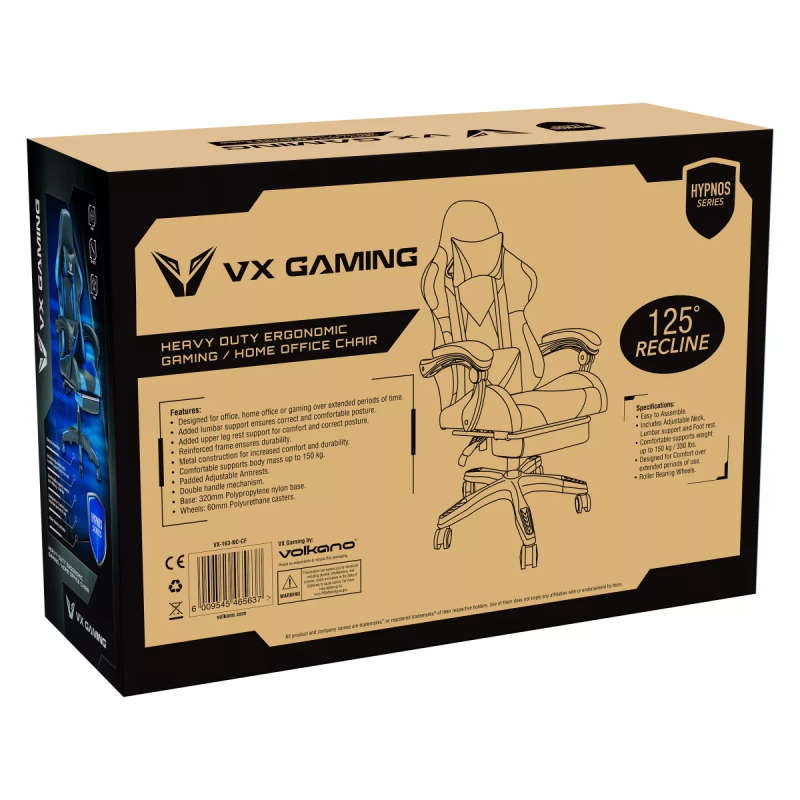 VX Gaming Hypnos Series Gaming Chair - Adjustable Headrest and Waist rest