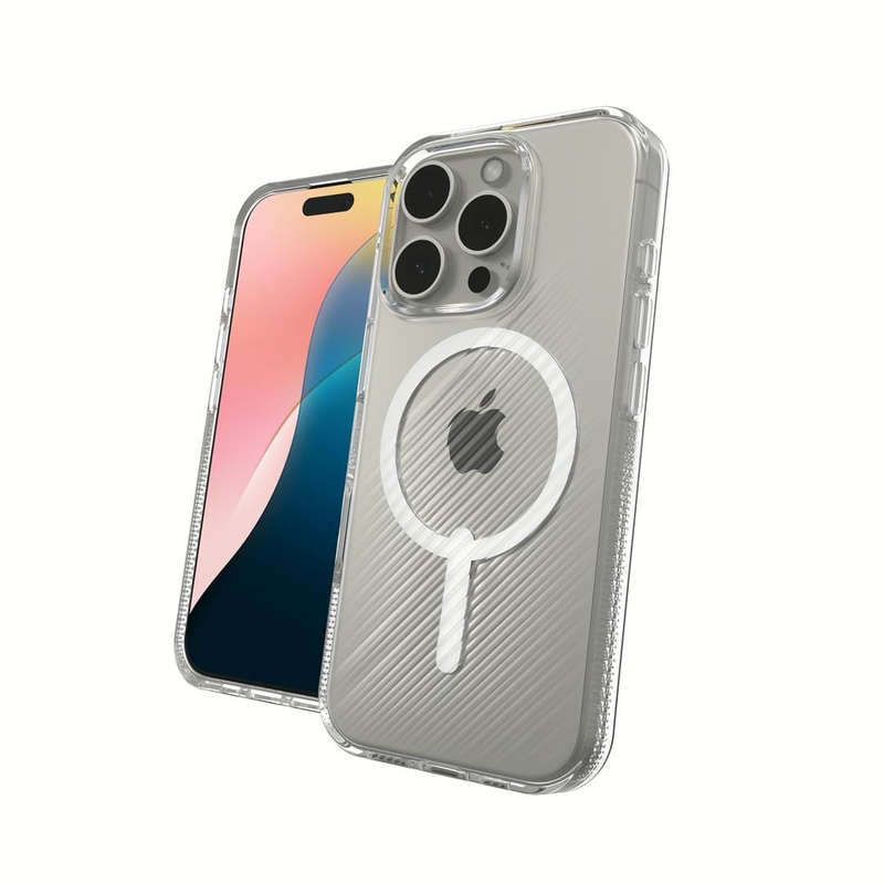 ZAGG Luxe Snap MagSafe Phone Case for iPhone 16 Pro Clear 