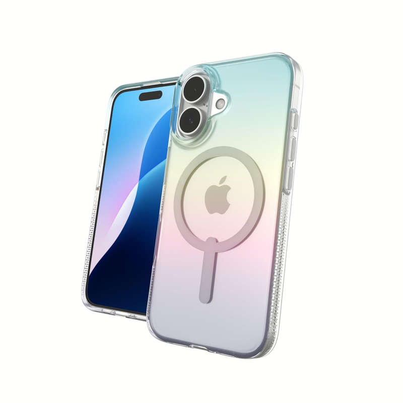 ZAGG Milan Snap MagSafe Wireless Charging Compatible Case for iPhone 16 Raven Feather 702315114