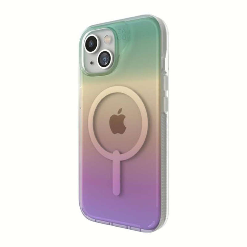 ZAGG Milan Snap MagSafe Compatible Case for iPone 16 Pro Iridescent 