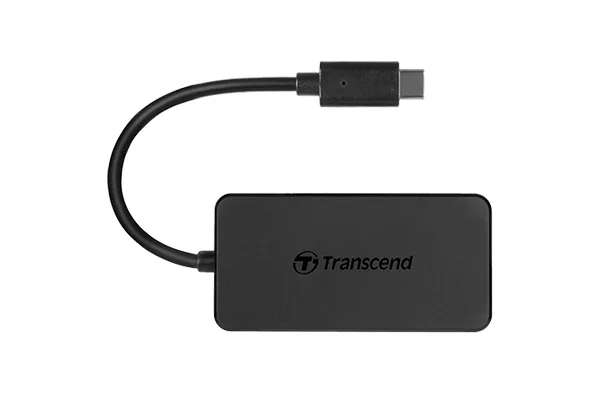 Transcend HUB2C 4-port USB 3.1 Gen 1 Type-C Hub Black