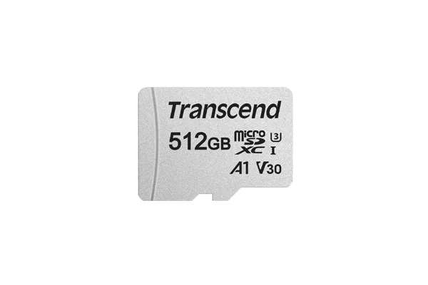 Transcend 512GB microSDXC Class 10 UHS-I Memory Card with Adapter