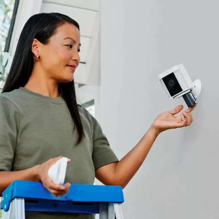 Ring Spotlight Cam Plus with Battery White