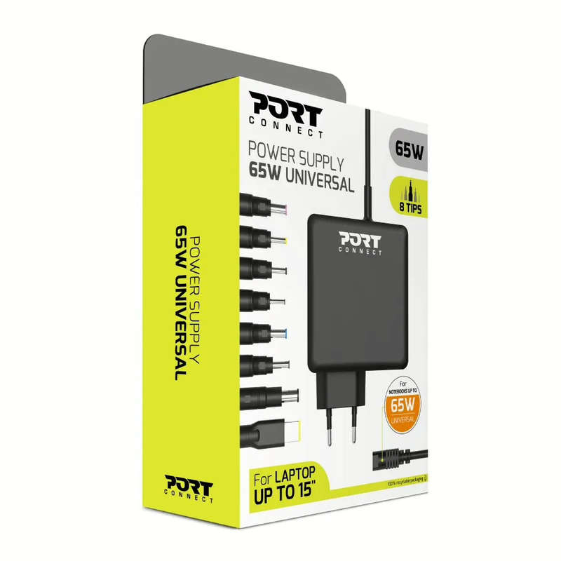 Port Connect 65W Universal Notebook Adapter 