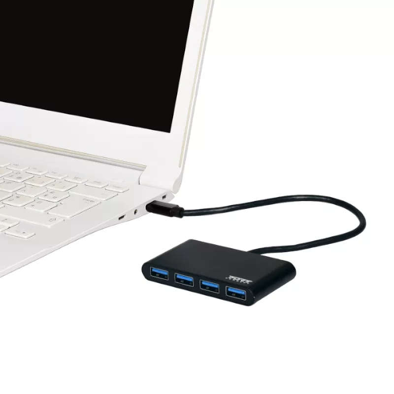 Port Designs 900123 interface hub USB 3.2 Gen 1 (3.1 Gen 1) Type-C 5000 Mbit/s Gray