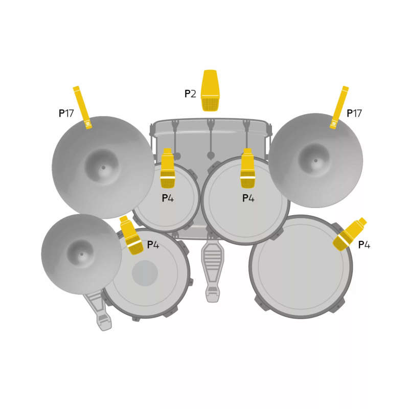 AKG Drum Set Session 1, High-performance 7-Piece Drum Microphone Set