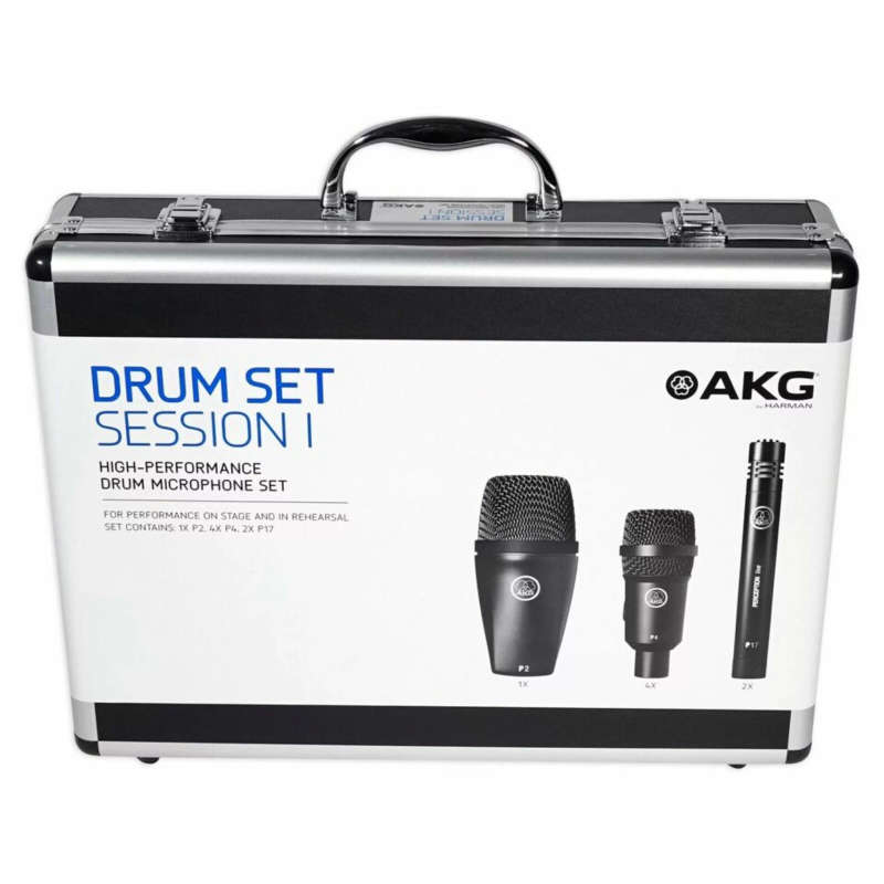 AKG Drum Set Session 1, High-performance 7-Piece Drum Microphone Set