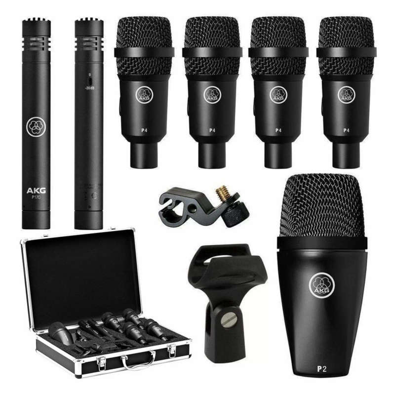AKG Drum Set Session 1, High-performance 7-Piece Drum Microphone Set