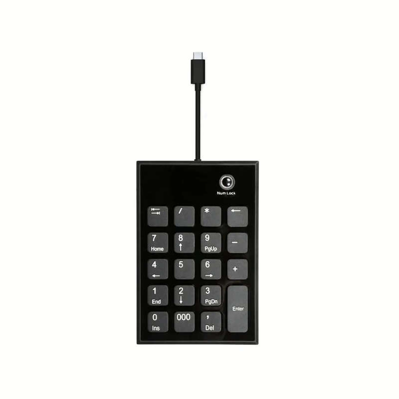 Port Designs Numeric Keypad Notebook USB Black and Grey