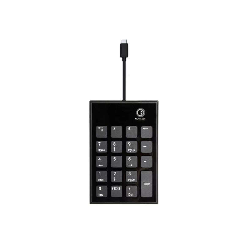 Port Designs Numeric Keypad Notebook USB Black and Grey