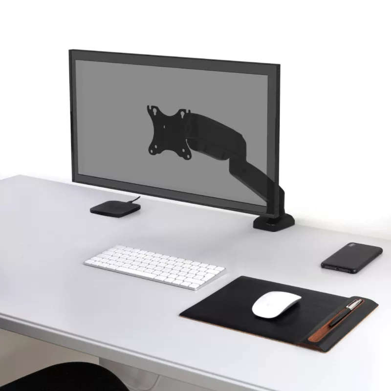 Port Monitor Arm Single Black