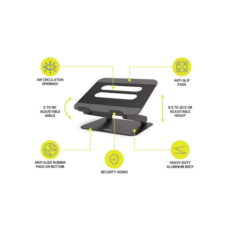 Port Designs Adjustable 15.6-inch Notebook Stand