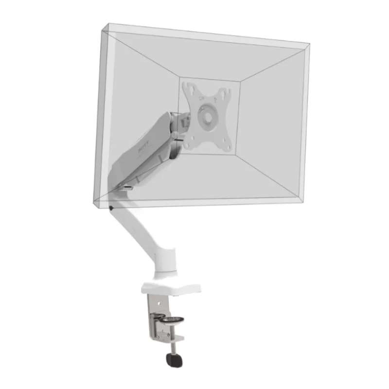 Port Designs PORT VESA Single Screen Desk Mount Monitor Arm White 