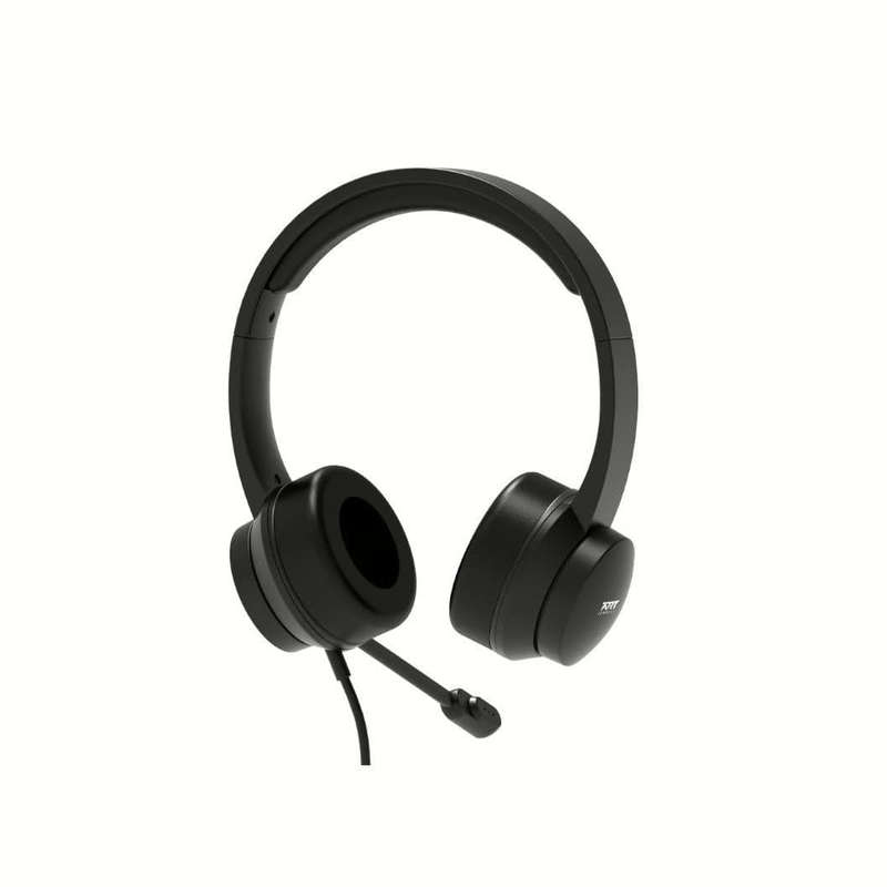 Port Designs Comfort Office USB Stereo Headset with Microphone