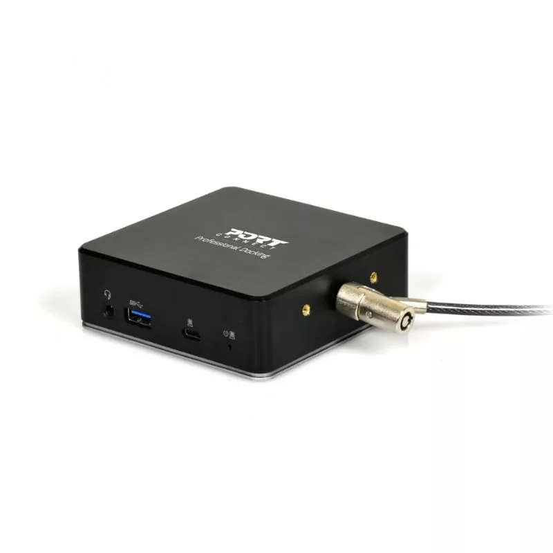 Port Designs 901908 interface hub USB 3.2 Gen 1 (3.1 Gen 1) Type-C Black