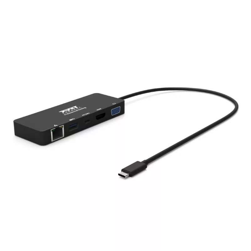 Port USB Type-C to 1 x RJ45|1 x USB3.0 SS|1 x Type-C 85W PD|1 x HDMI2.0|1 x VGA 30cm Cable Dock -...