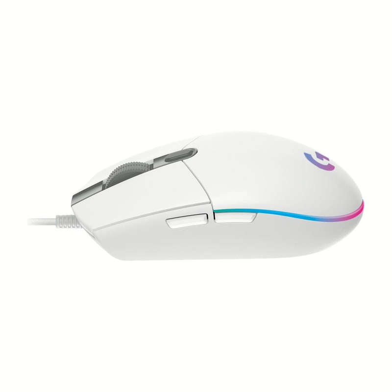Logitech G203 LightSync 8,000 DPI RGB Wired Gaming Mouse - White