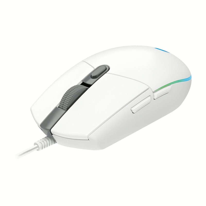 Logitech G203 LightSync 8,000 DPI RGB Wired Gaming Mouse - White