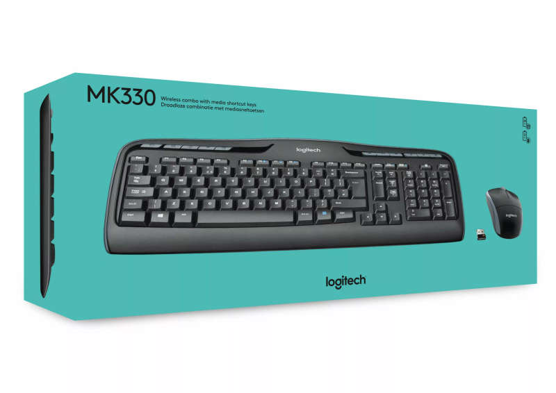 Logitech MK330 Wireless Desktop Keyboard and Mouse Combo