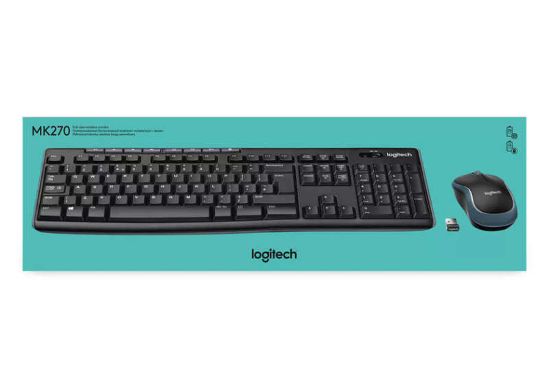 Logitech MK270 Wireless Desktop Keyboard and Mouse Combo