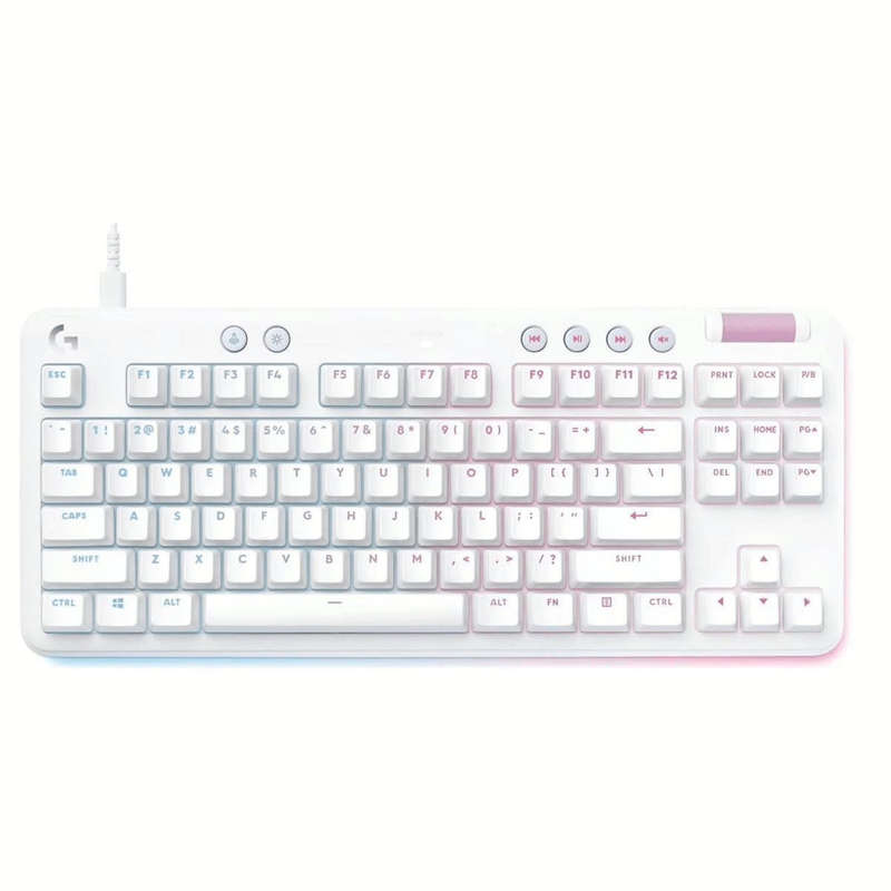 Logitech G G713 TKL GX Tactile Lightsync RGB Wired Mechanical Gaming Keyboard - White Mist
