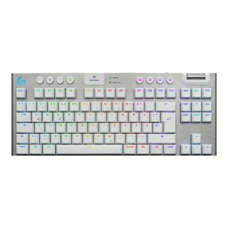 Logitech G G915 X Lightspeed USB Wireless Bluetooth Gaming Keyboard - White