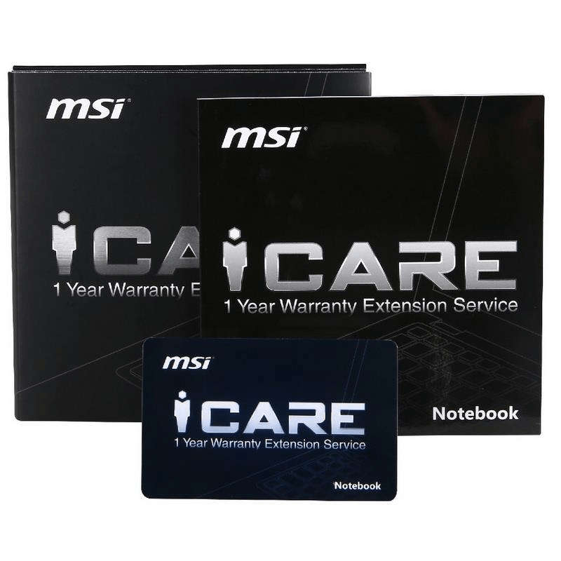 MSI 1 Year Warranty Extension Card