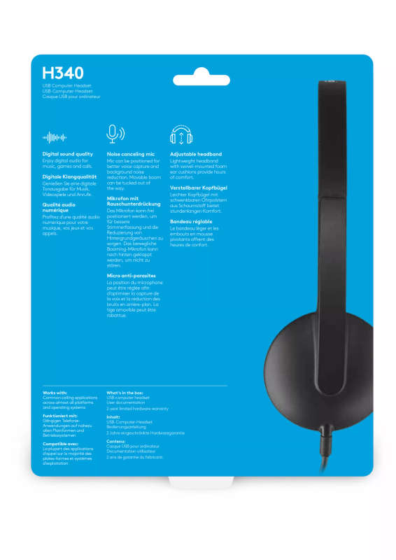 Logitech H340 Stereo USB Headset