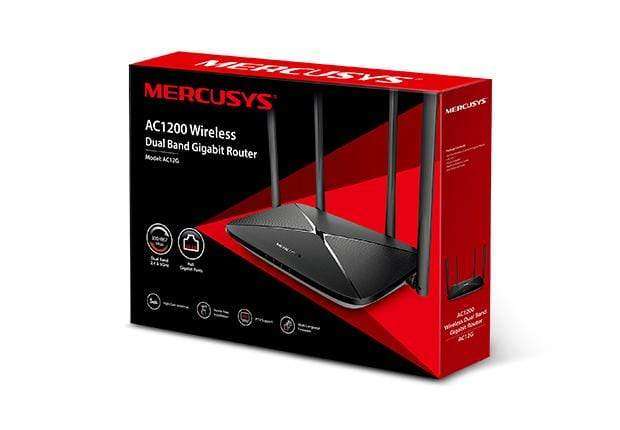Mercusys AC12G AC1200 Wi-Fi 5 Wireless Router Dual Band Gigabit