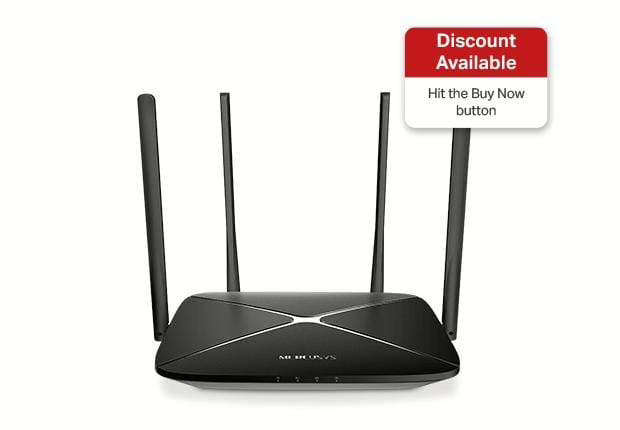 Mercusys AC12G AC1200 Wi-Fi 5 Wireless Router Dual Band Gigabit