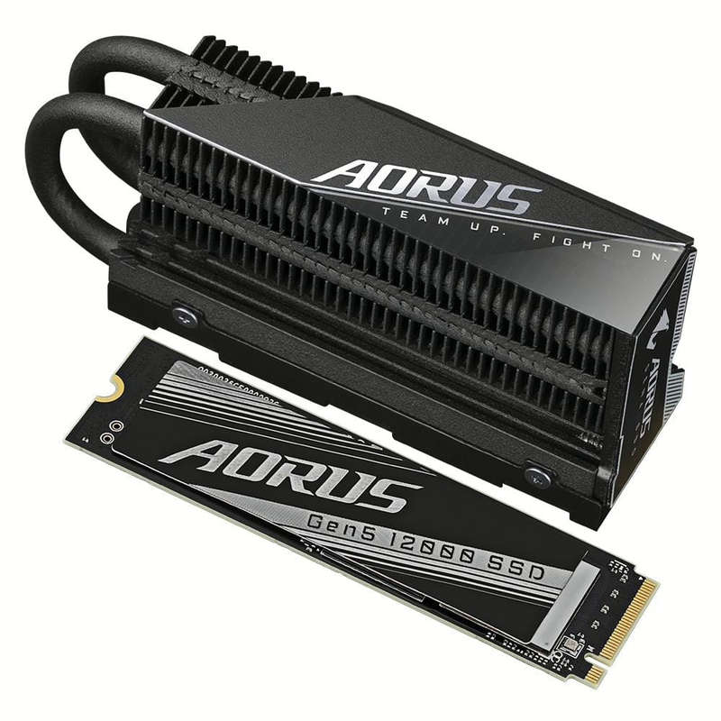 Gigabyte AORUS Gen5 12000 1TB M.2 PCIe 5.0 NVMe 3D TLC NAND Internal SSD