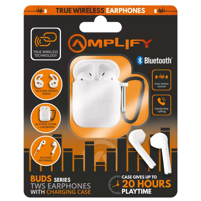 Amplify Buds Series True Wireless Earphones White