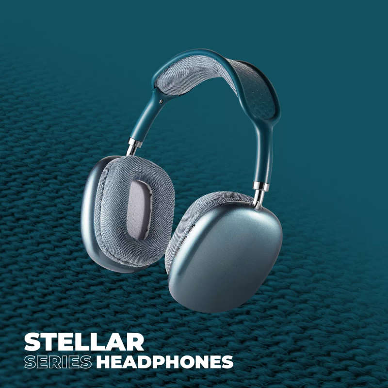 Amplify Stellar Series Bluetooth Headphones Blue