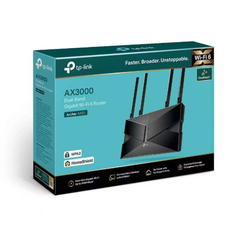 TP-Link AX3000 Dual-Band Wi-Fi 6 Router