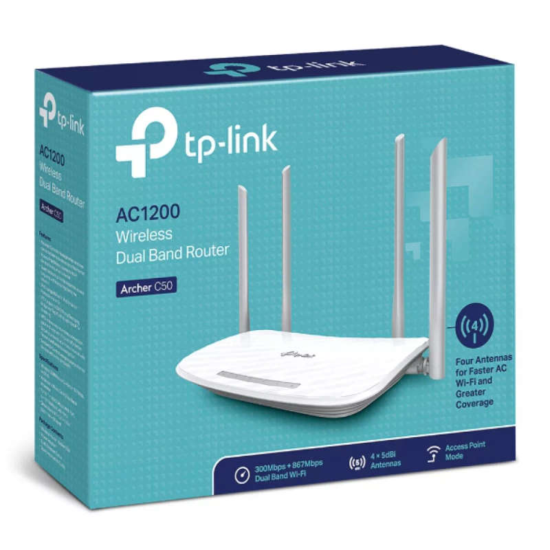 TP-Link Archer C50 AC1200 Dual-Band Wi-Fi Router