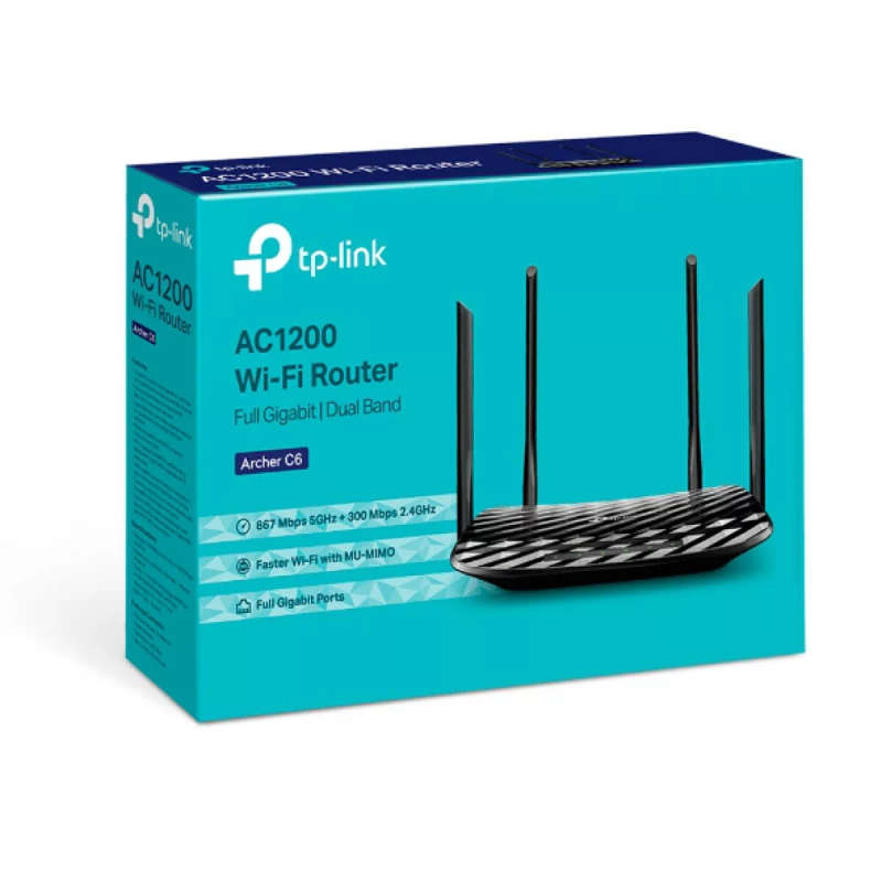 TP-Link Archer C6 AC1200 Dual-Band Wi-Fi Router