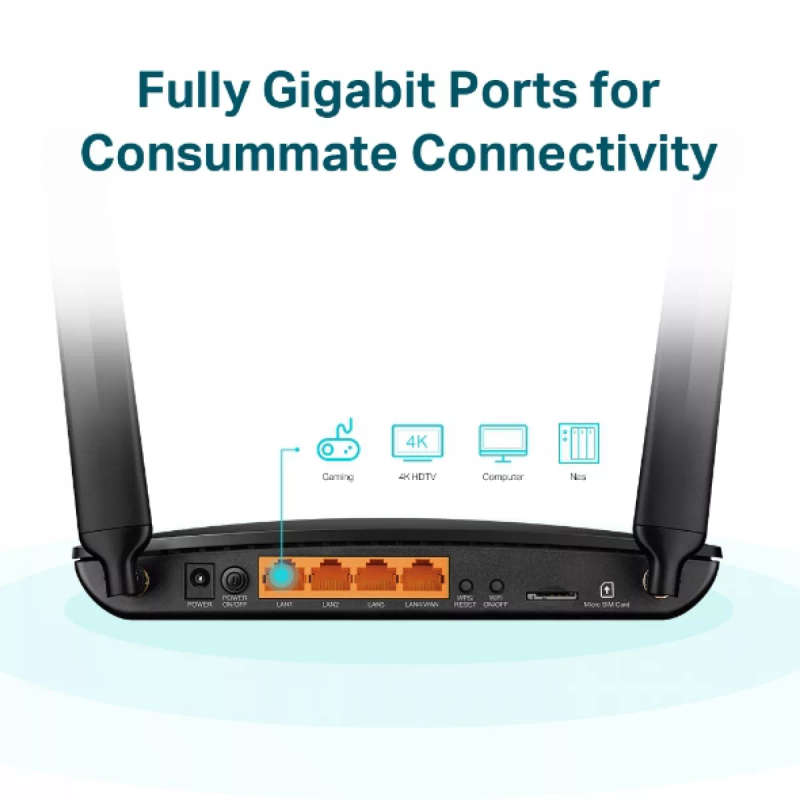 TP-Link AC1200 4G LTE Advanced Cat6 Gigabit Router