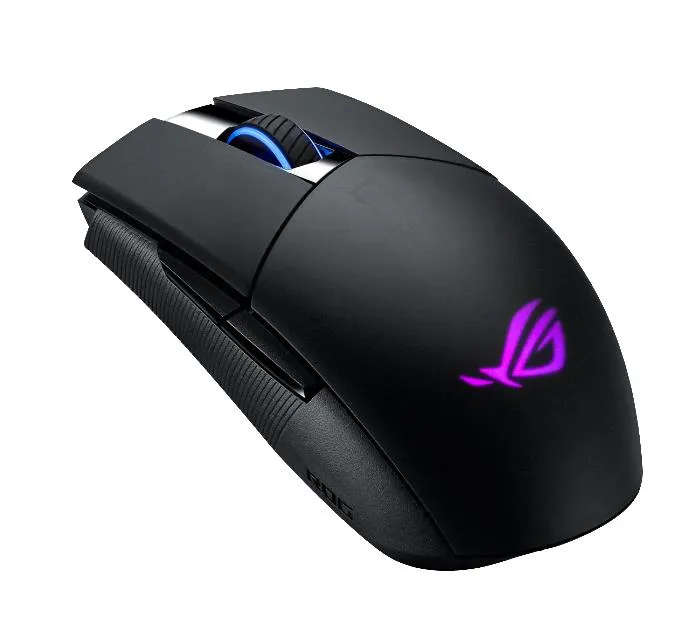 ROG Strix Impact II ambidextrous ergonomics Gaming mouse featuring 6200-dpi optical sensor; push-...