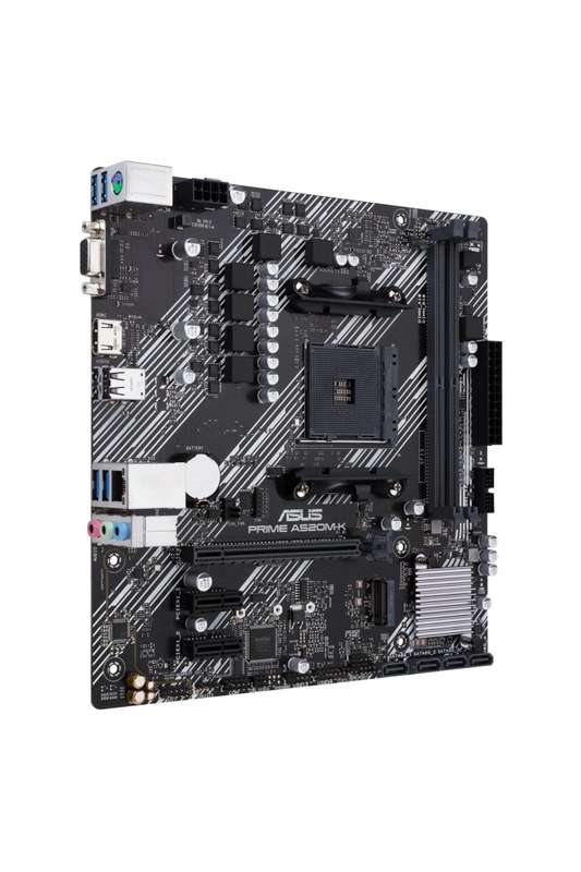 AMD A520 (Ryzen AM4) Micro ATX Motherboard with M.2 Support; 1 Gb Ethernet; HDMI/D-Sub; SATA 6 Gb...