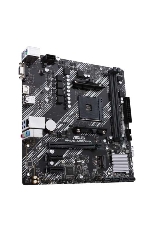 AMD A520 (Ryzen AM4) Micro ATX Motherboard with M.2 Support; 1 Gb Ethernet; HDMI/D-Sub; SATA 6 Gb...
